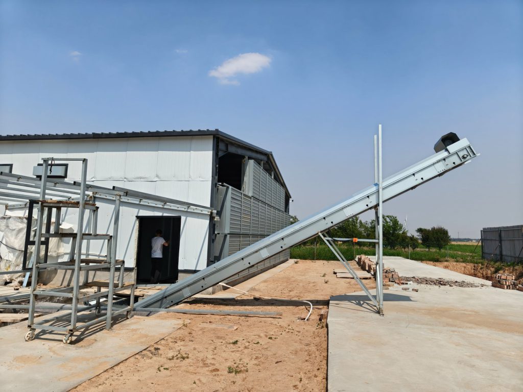 Automatic manure removal system exterior